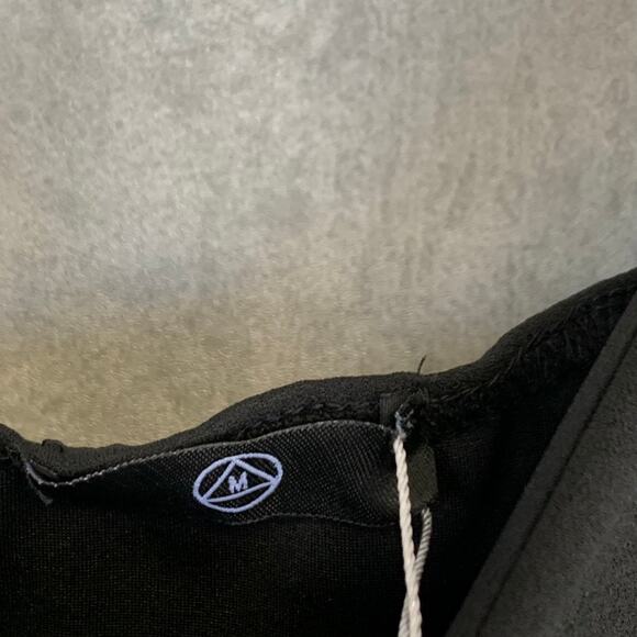 MISSGUIDED Solid Black Strappy Frill Detail Sleeveless Bodycon Mini Dress SZ 4 - Picture 8 of 11